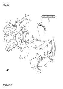 VL800 Обтекатель задний