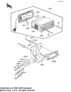 KZ650 Taillight unit ass`y