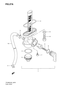 TF125 Топливный кран