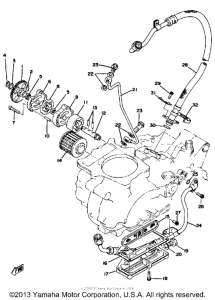 TT500C Oil pump - oil filter