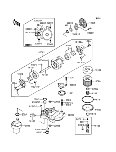 ZR1100 Масляный насос и фильтр