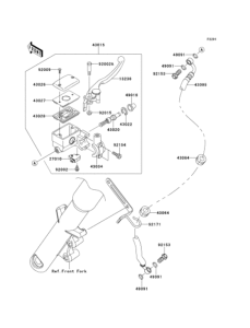 VN900 Главный тормозной цилиндр