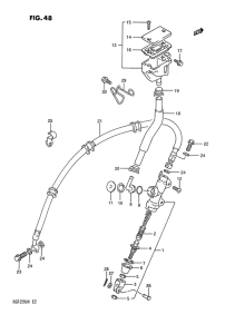 RG125 Задний тормозной цилиндр