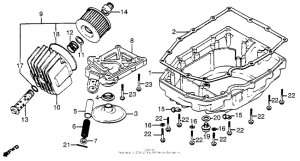 CB750 Oil filter + oil pan