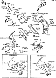 ZX750 Cowling(1 / 4)(zx750-f2 / f2a)