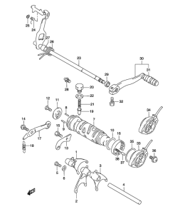 GS500 Переключение передач