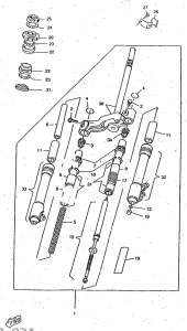 CW50RSX Передняя вилка