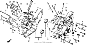 VT500C Картер двигателя