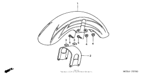 VT1100C2 Переднее крыло
