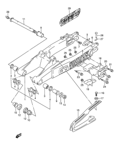 RMX250 Маятник задний