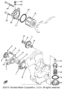 SR250H Масляный насос