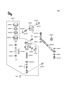BJ250 Задний торм цилиндр
