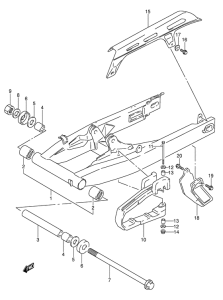 DR650 Маятник задний