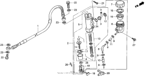 XR250R Задний тормозной цилиндр