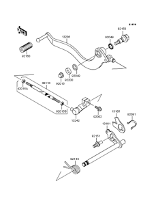 BN125 Механизм переключения передач