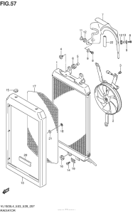 VL1500B Радиатор