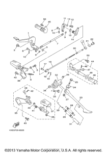 XVS650 Подножки