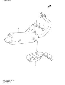 UC125 Muffler comp
