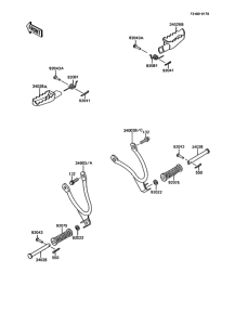 KMX200 Подножки