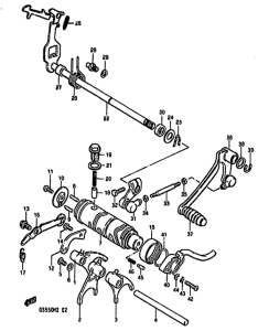 GS550 Переключение передач
