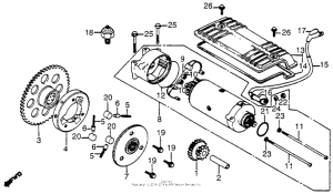 CB750 Стартер