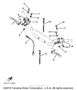 XT250J Handle switch - lever