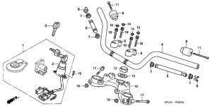  Handle pipe / top bridge