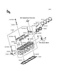 ZX1000 Головка цилиндров