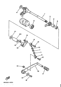 TZ250S/TZ250 Вал переключения