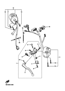 FZ6-N Interruptor  manillar&palanc