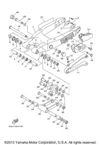 YZ125M1 Бугель