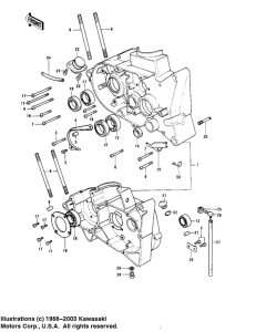 KD175 Картер двигателя