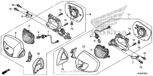 GL1800B Turn signal + mirror