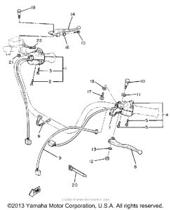 XS850SH Рулевые переключатели