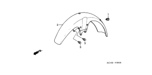CG125 Переднее крыло
