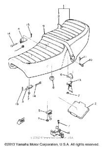 XJ550RH Сиденье