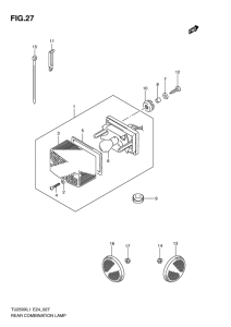 TU250 Задний комбинированный сигнал