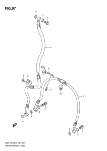 GSF1250S Передние тормозные трубки