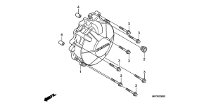 CB600F Крышка генератора