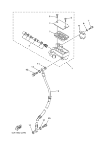 XVS250 Главный тормозной цилиндр