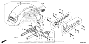 VT750C Rear Fender (1)
