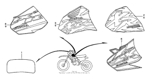 XR200R Наклейки