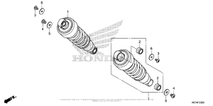 CMX300 Задние амортизаторы