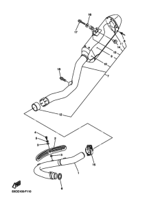 YZ250F Выхлопная система