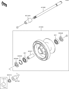 VN800 Переднее колесо