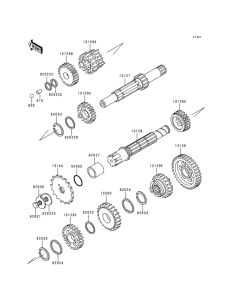 KH125 Трансмиссия