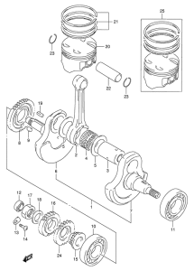 DR350 Вал коленчатый