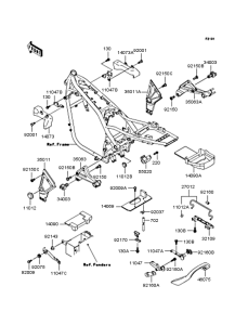ZR1100 Рама ,крепежные детали