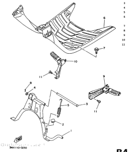 CW50 Stand. footrest