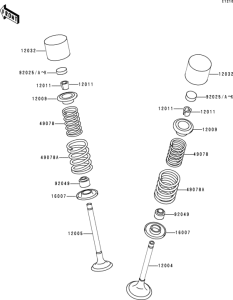 ZR750 Клапана